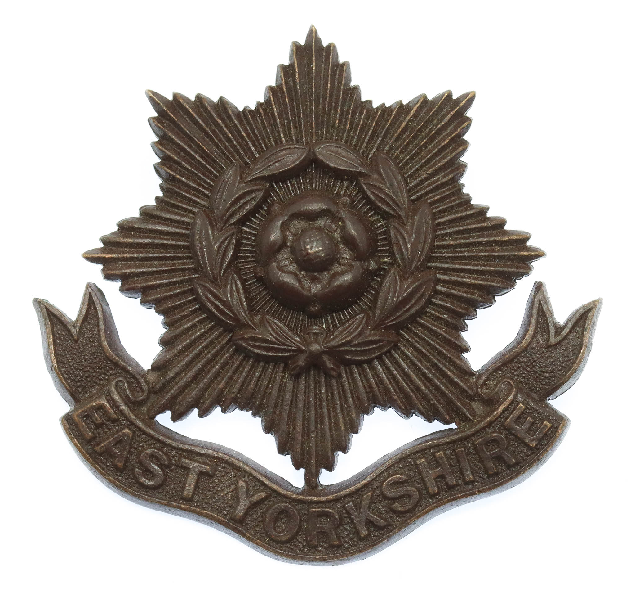 East Yorkshire Regiment Officer's Service Dress Cap Badge