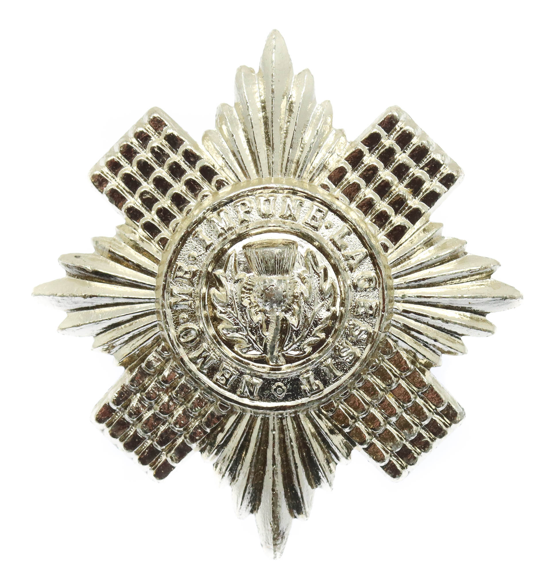 Scots Guards Anodised (Staybrite) Cap Badge
