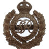 George VI Royal Engineers Officer's Service Dress Cap Badge