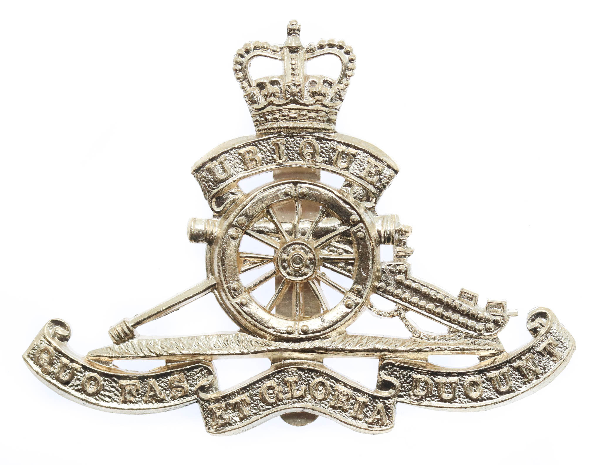 Royal Artillery Anodised (Staybrite) Cap Badge