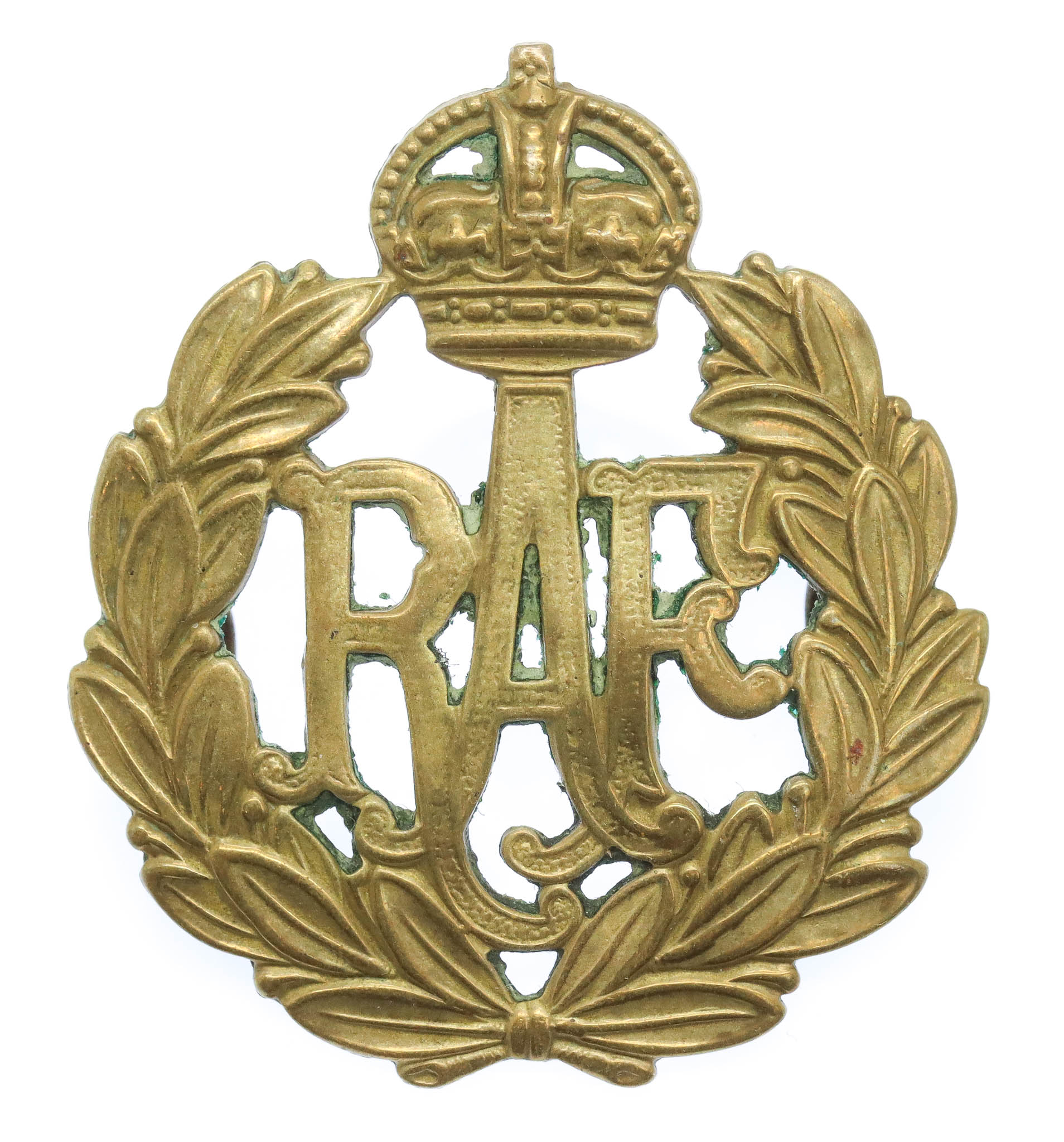 Royal Air Force (R.A.F.) Cap Badge - King's Crown