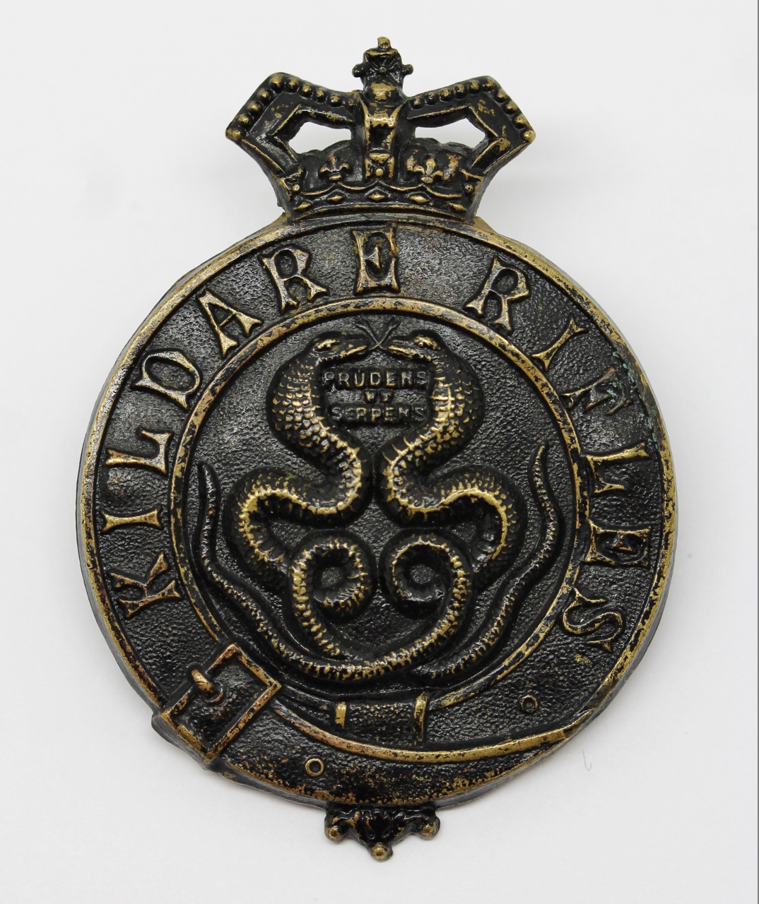 Victorian Kildare Rifles Militia Glengarry Badge