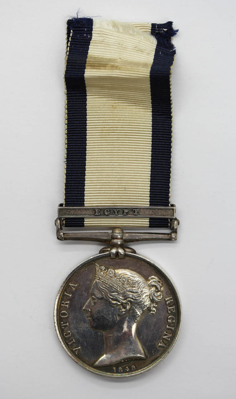 Naval General Service Medal 1793-1840 (Clasp - Egypt) - Landsman John Rice, H.M.S. Dragon