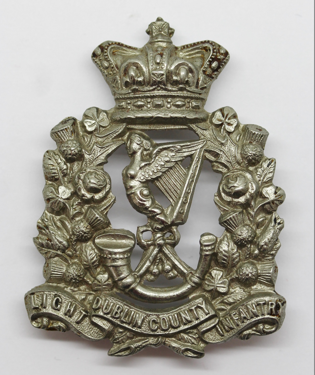 Victorian Dublin County Light Infantry Glengarry Badge