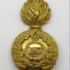 Victorian 102nd Royal Madras Fusiliers Officer's Silver & Gilt Fur Cap Grenade