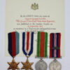 Rare WW2 Operation Aquatint Medal Group of Four with MID Certificate - Sergeant Abraham Opoczynski, Auxiliary Military Pioneer Corps (alias Sergeant Adam Orr, Royal West Kent Regiment) - Captured in a Small Scale Raiding Force Operation on the French Coast in September 1942 and Died in Germany in April 1945 (had he survived he would have been awarded the M.M.)