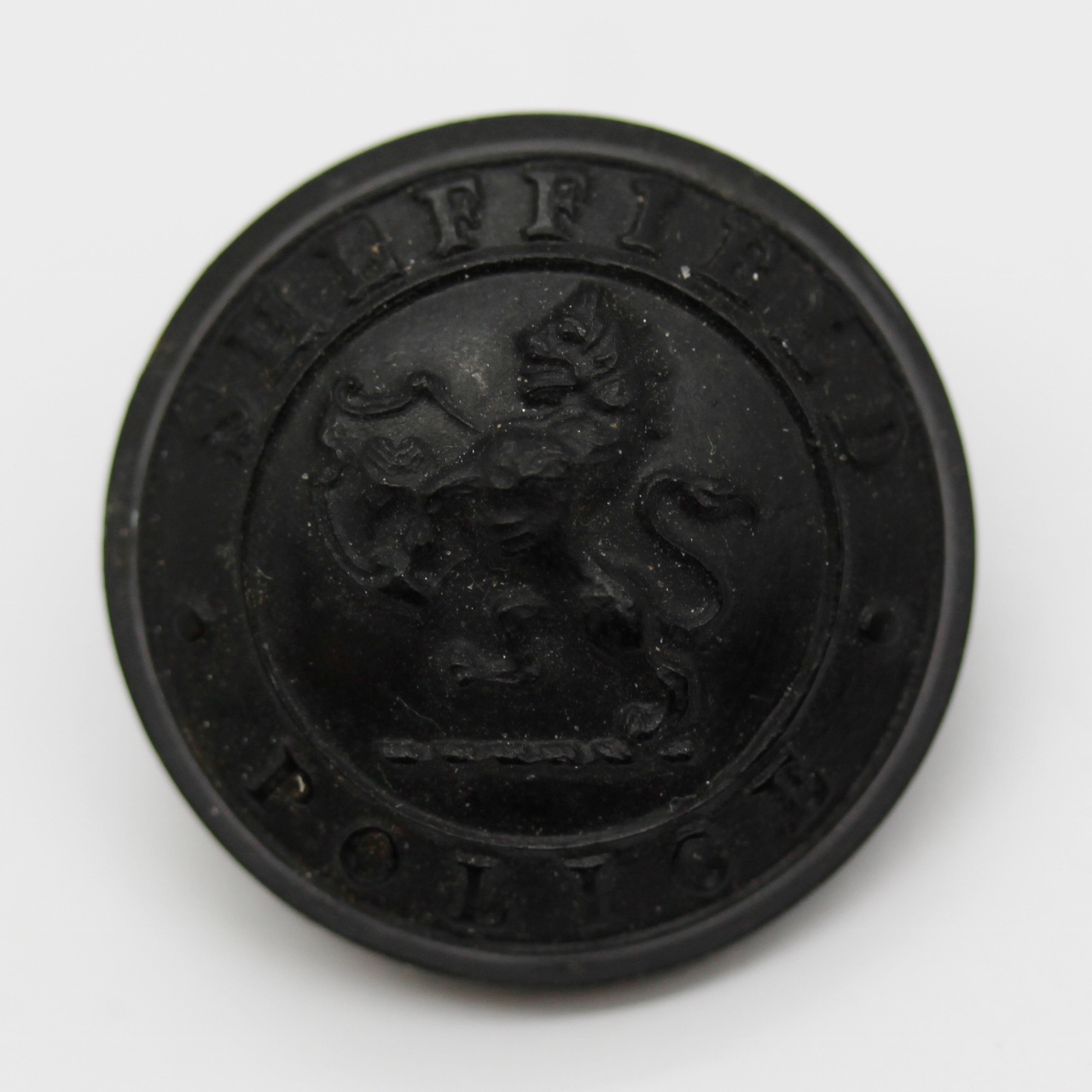 Sheffield City Police Coat of Arms Black Button (Large)