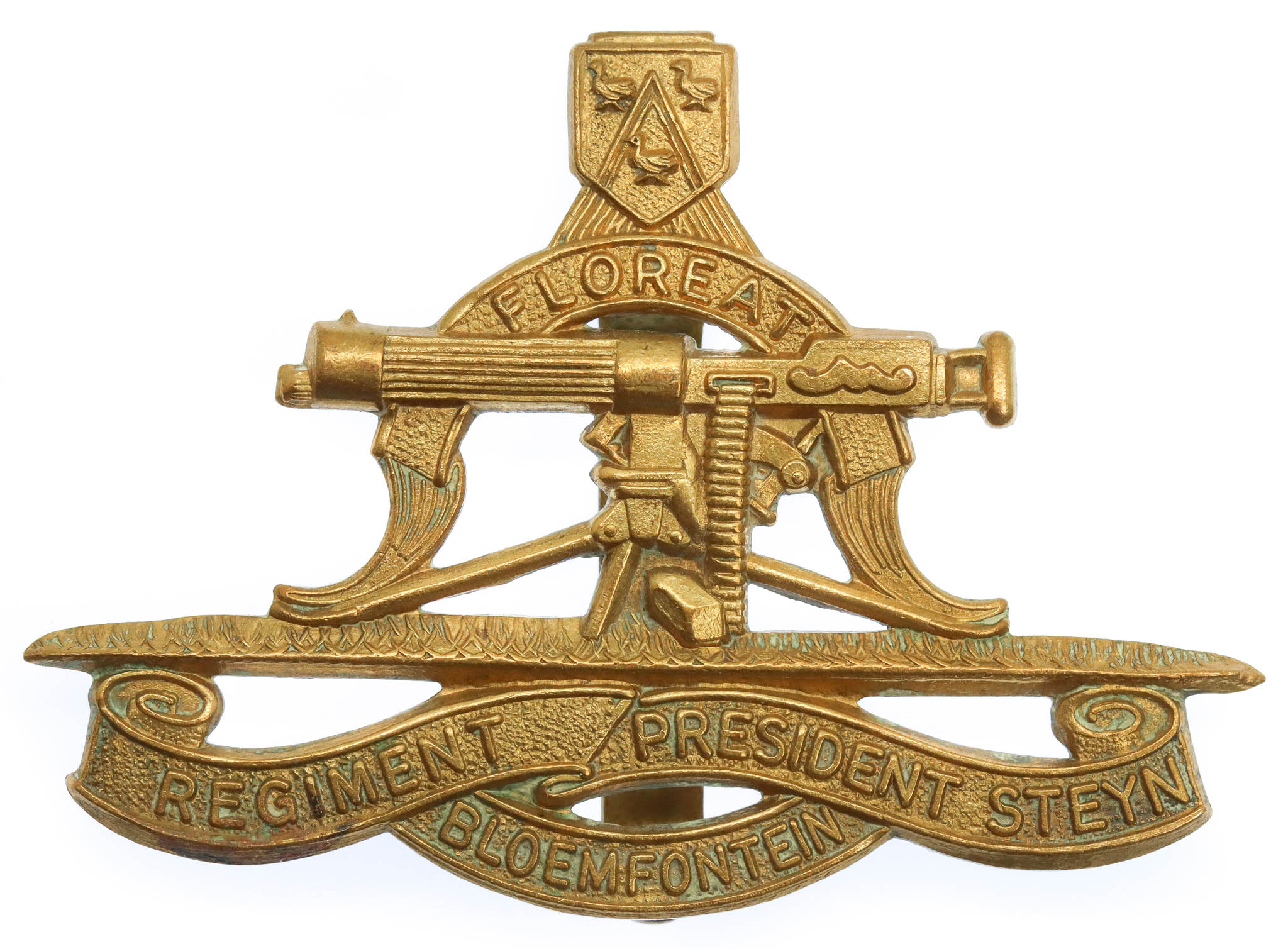 South African Regiment President Steyn Bloemfontein Cap Badge