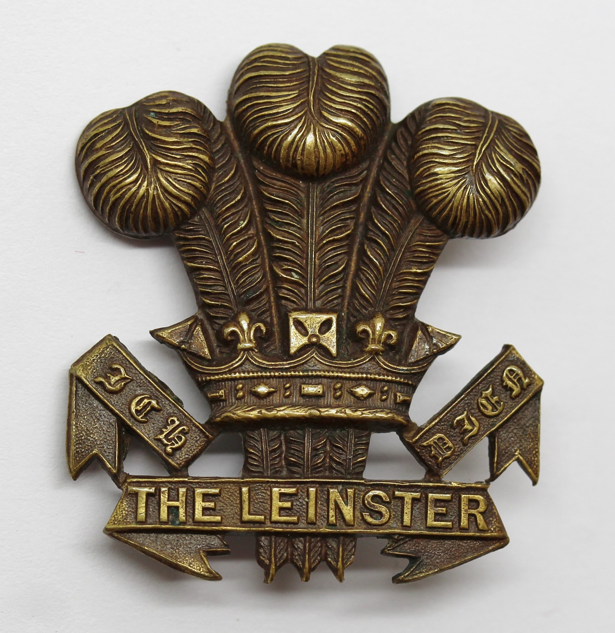 Leinster Regiment Officer's Service Dress Cap Badge