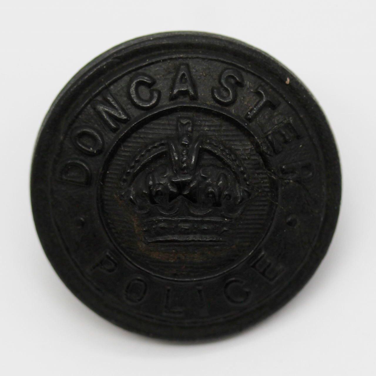 Doncaster Borough Police Black Button - King's Crown (Large)