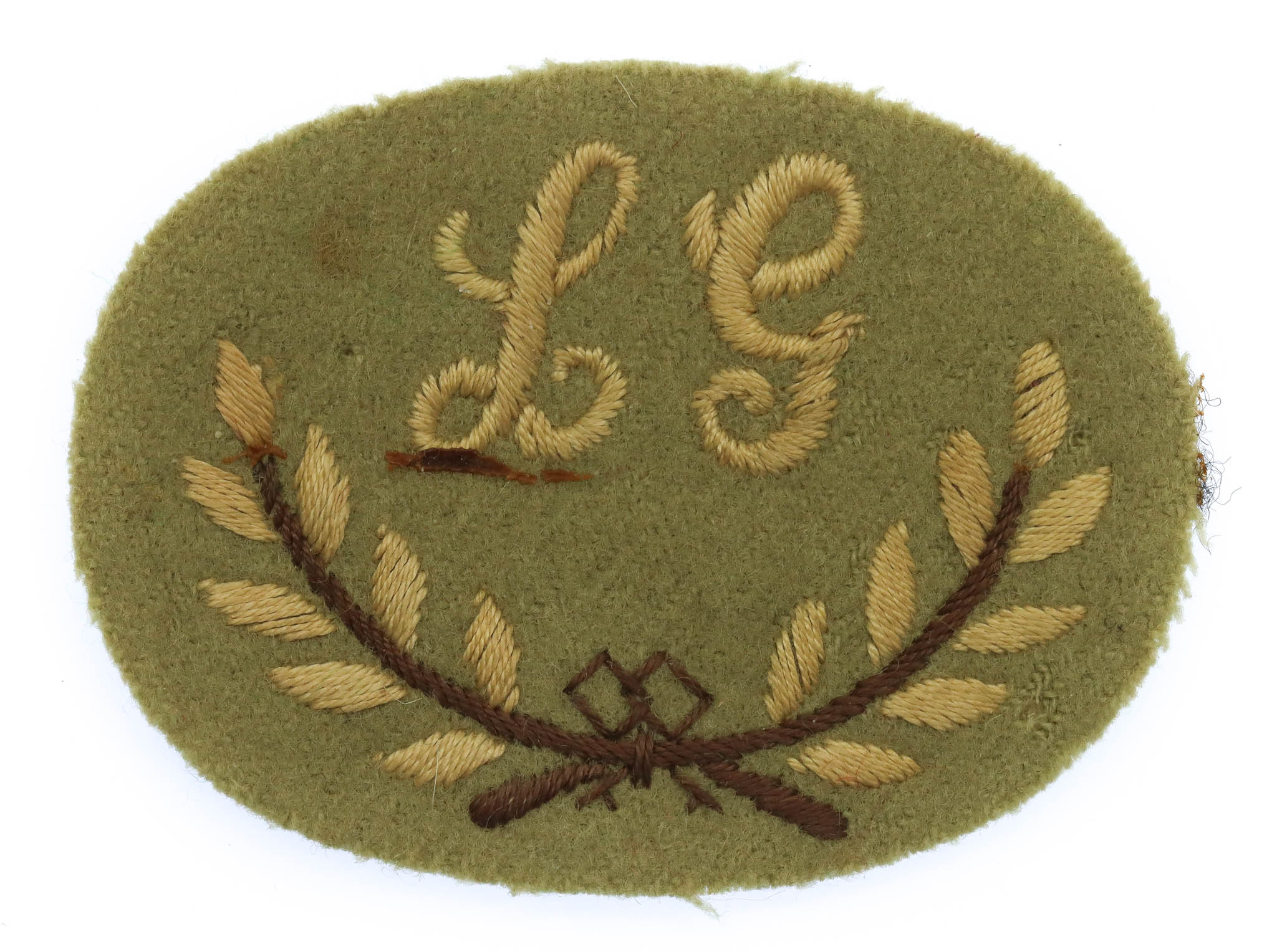 British Army Lewis Gunner (L.G.) Cloth Proficiency Arm Badge