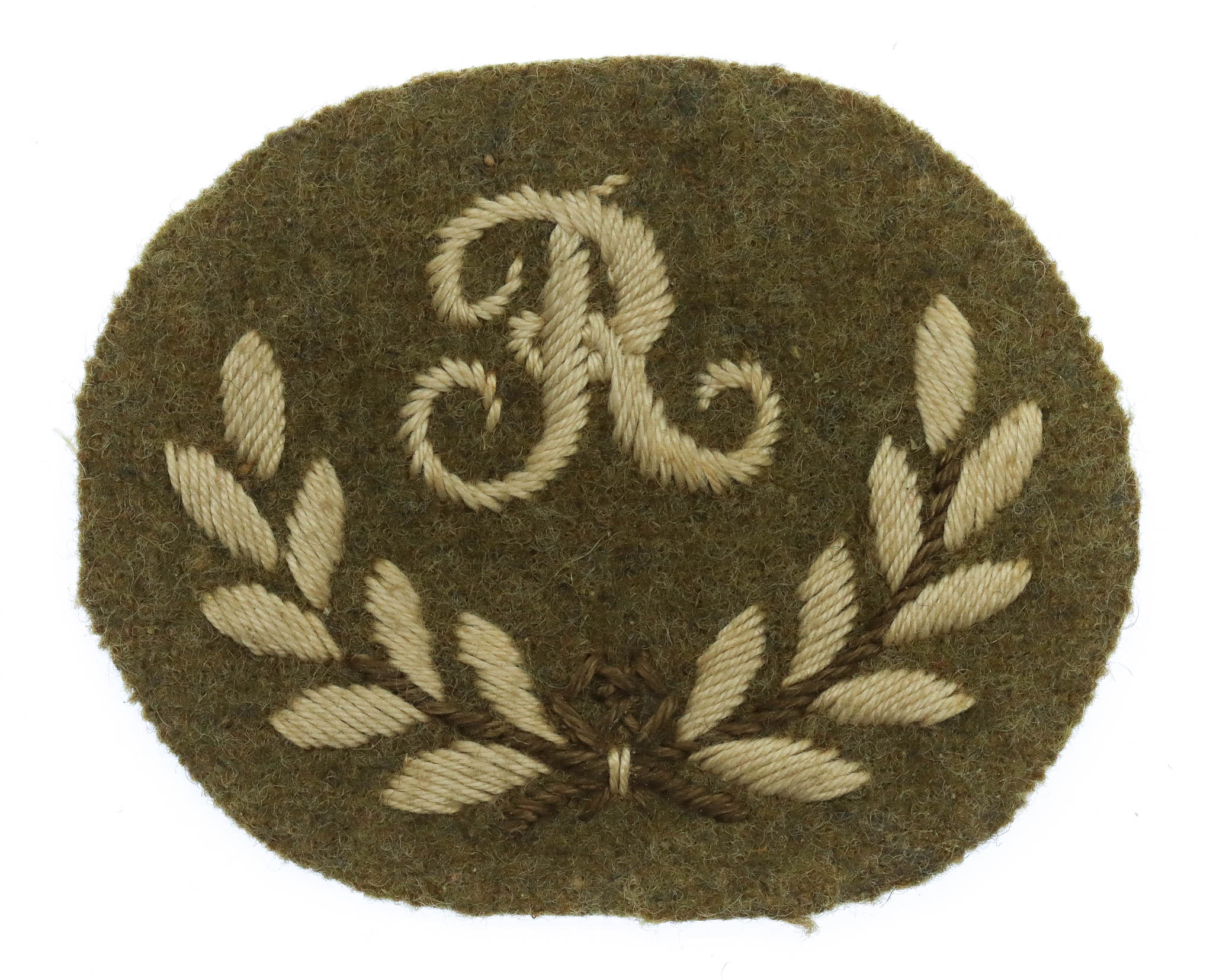 British Army Range Taker (R) (Royal Artillery & Machine Gun Corps) Cloth Proficiency Arm Badge