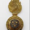 Royal Munster Fusiliers Officer's Silver & Gilt Fur Cap Grenade