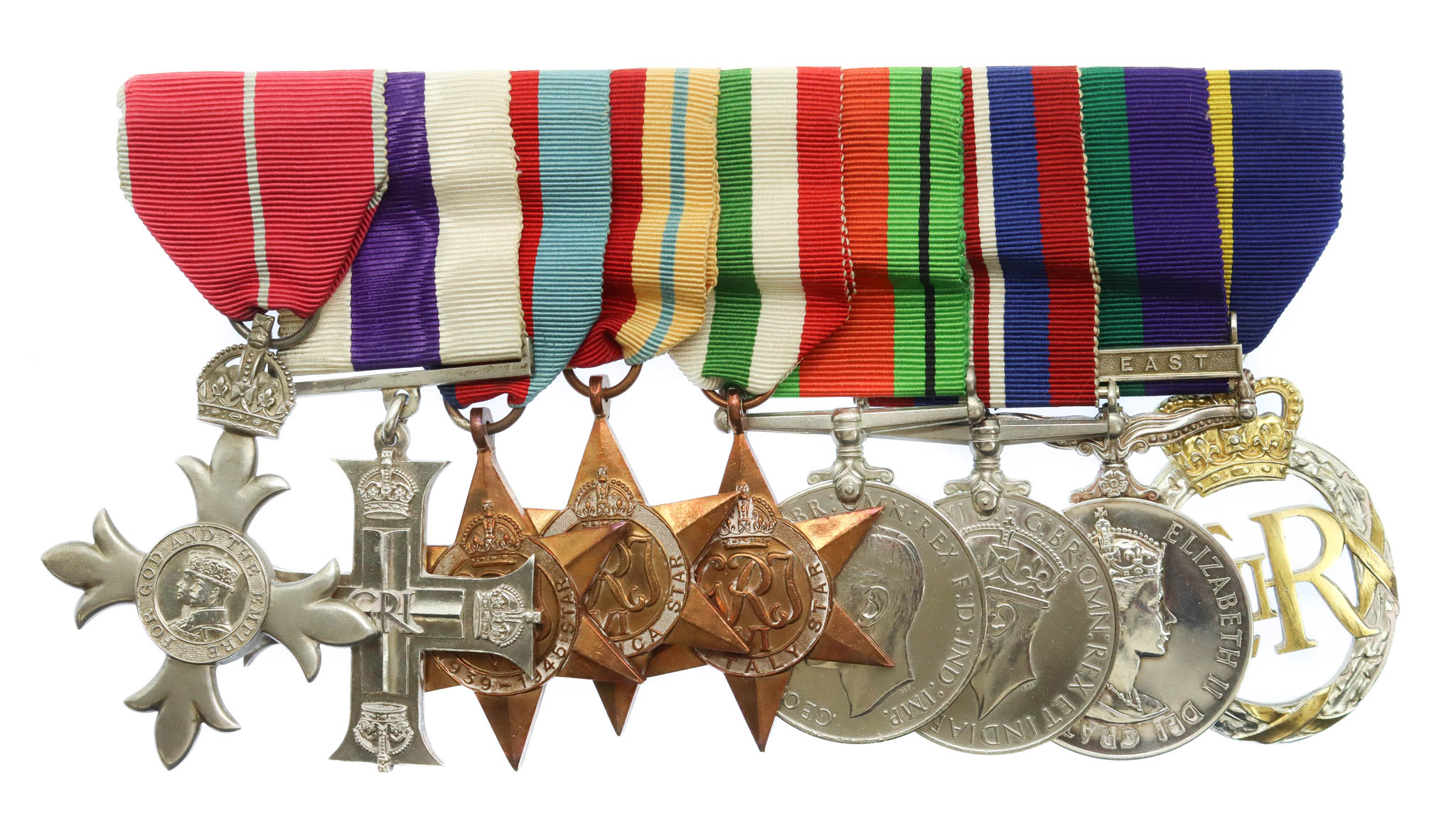 Superb M.B.E. (Suez 1957), WW2 Military Cross (Immediate Italy Operations Award), GSM (Clasp - Near East) and Army Emergency Reserve Decoration Medal Group of Nine - Lt. Col. H. Kline, Royal Engineers