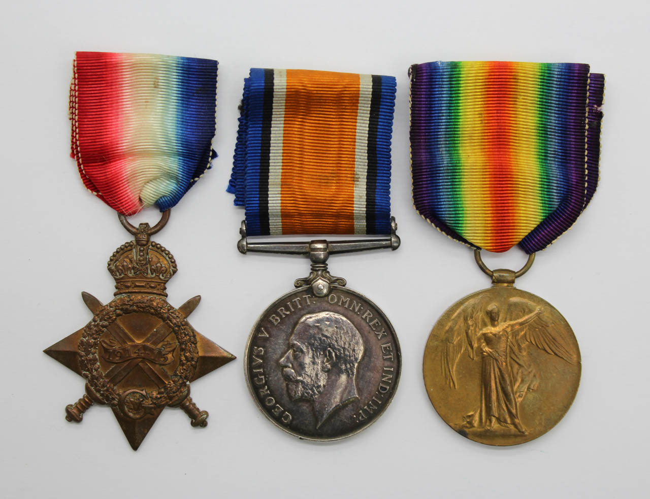 WW1 1914-15 Star Medal Trio - Pte. H. McI. Paterson, Royal Highlanders (Black Watch)
