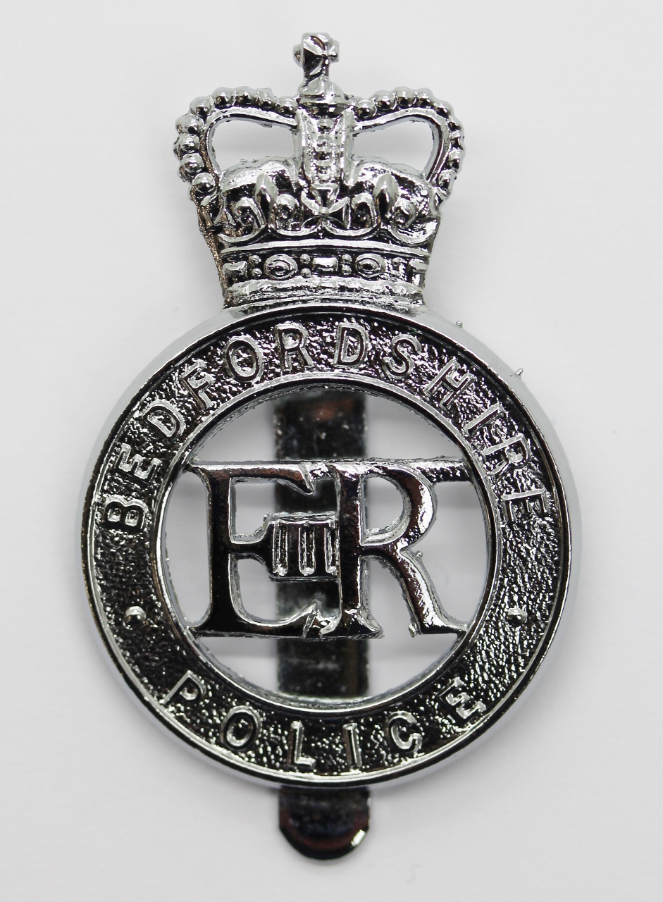 Bedfordshire Police Cap Badge - Queen's Crown