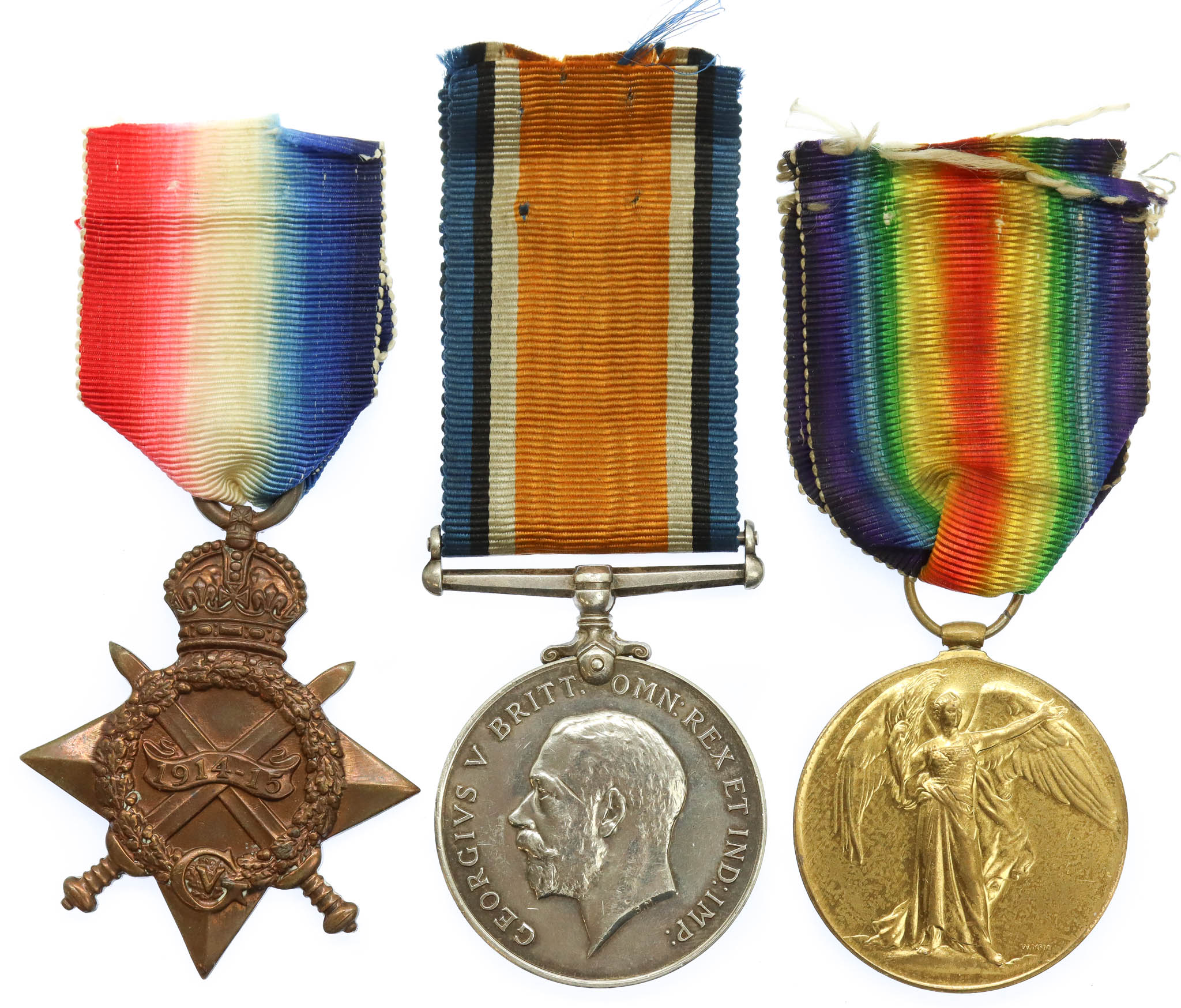 WW1 1914-15 Star Medal Trio - Pte. L.E. Trussell, Royal Army Medical Corps