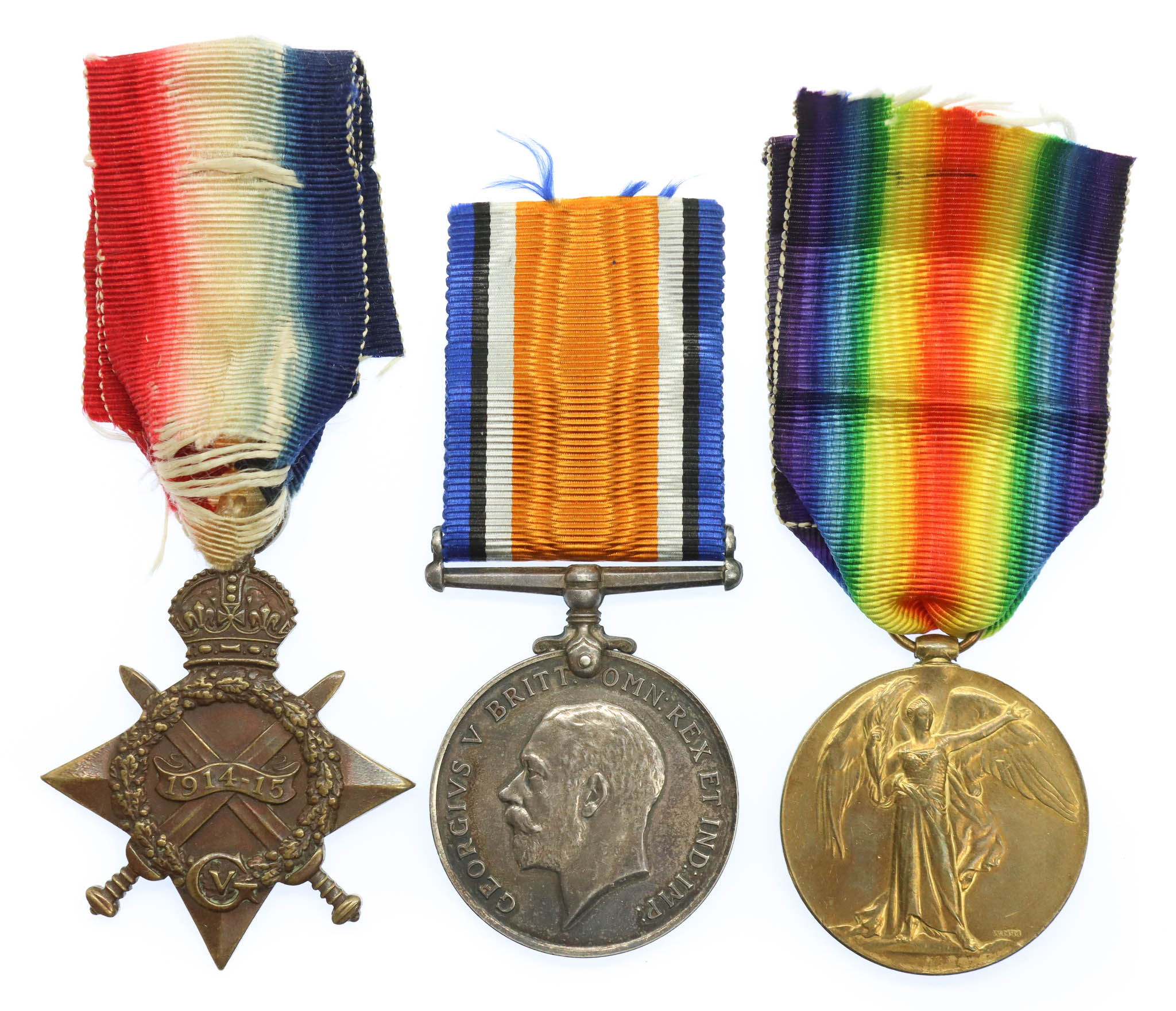 WW1 1914-15 Star Medal Trio - Pte. J. Sabin, Royal Army Medical Corps