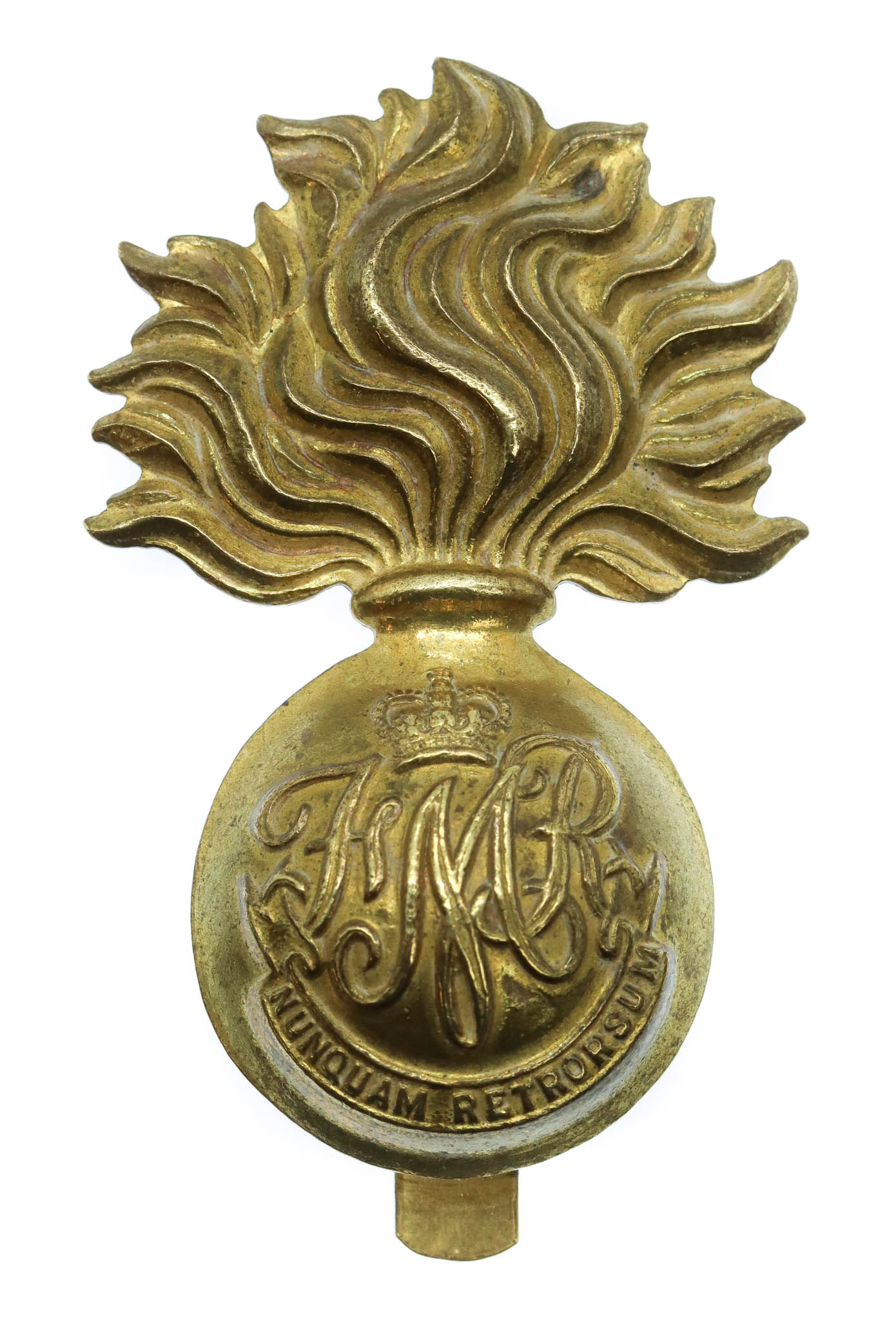 Canadian Les Fusiliers Mont Royal Cap Badge - Queen's Crown