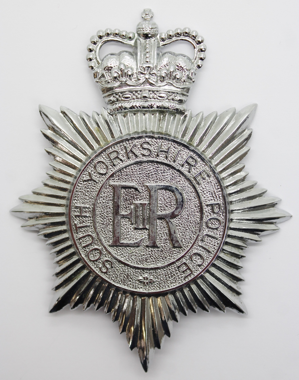 South Yorkshire Police Helmet Plate - Queen's Crown