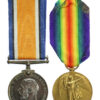 WW1 British War & Victory Medal Pair - Pte. J.M. Lewis, The King's (Liverpool) Regiment