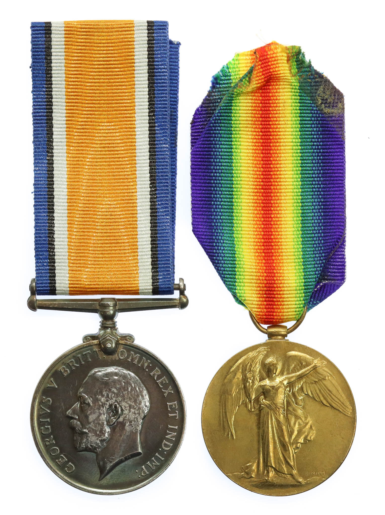 WW1 British War & Victory Medal Pair - Pte. J.M. Lewis, The King's (Liverpool) Regiment