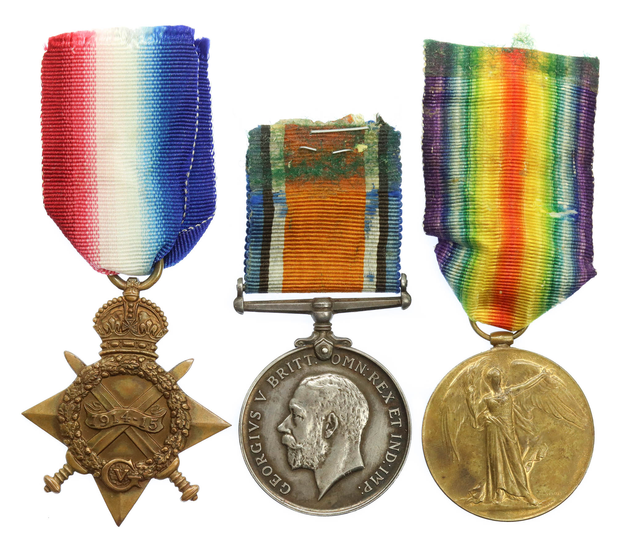 WW1 1914-15 Star Medal Trio - Dvr. H. Haxwell, Royal Field Artillery