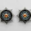 Pair of Northern Ireland Police Service Enamelled Collar Badges