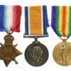 WW1 1914-15 Star Medal Trio - Pte. R. Massey, Manchester Regiment