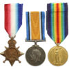 WW1 1914-15 Star Medal Trio - Pte. F.J. James, East Yorkshire Regiment