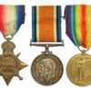 WW1 1914-15 Star Medal Trio - Pte. J. Dunlevy, Royal Warwickshire Regiment