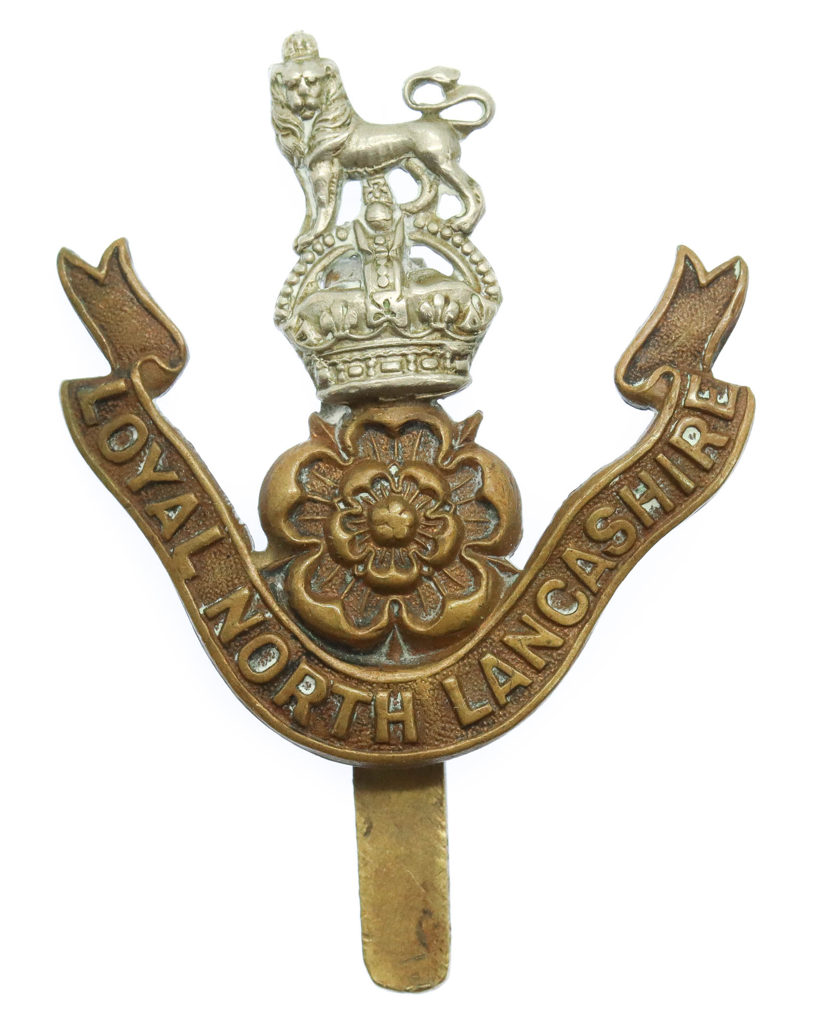 Loyal North Lancashire Regiment Cap Badge - King's Crown