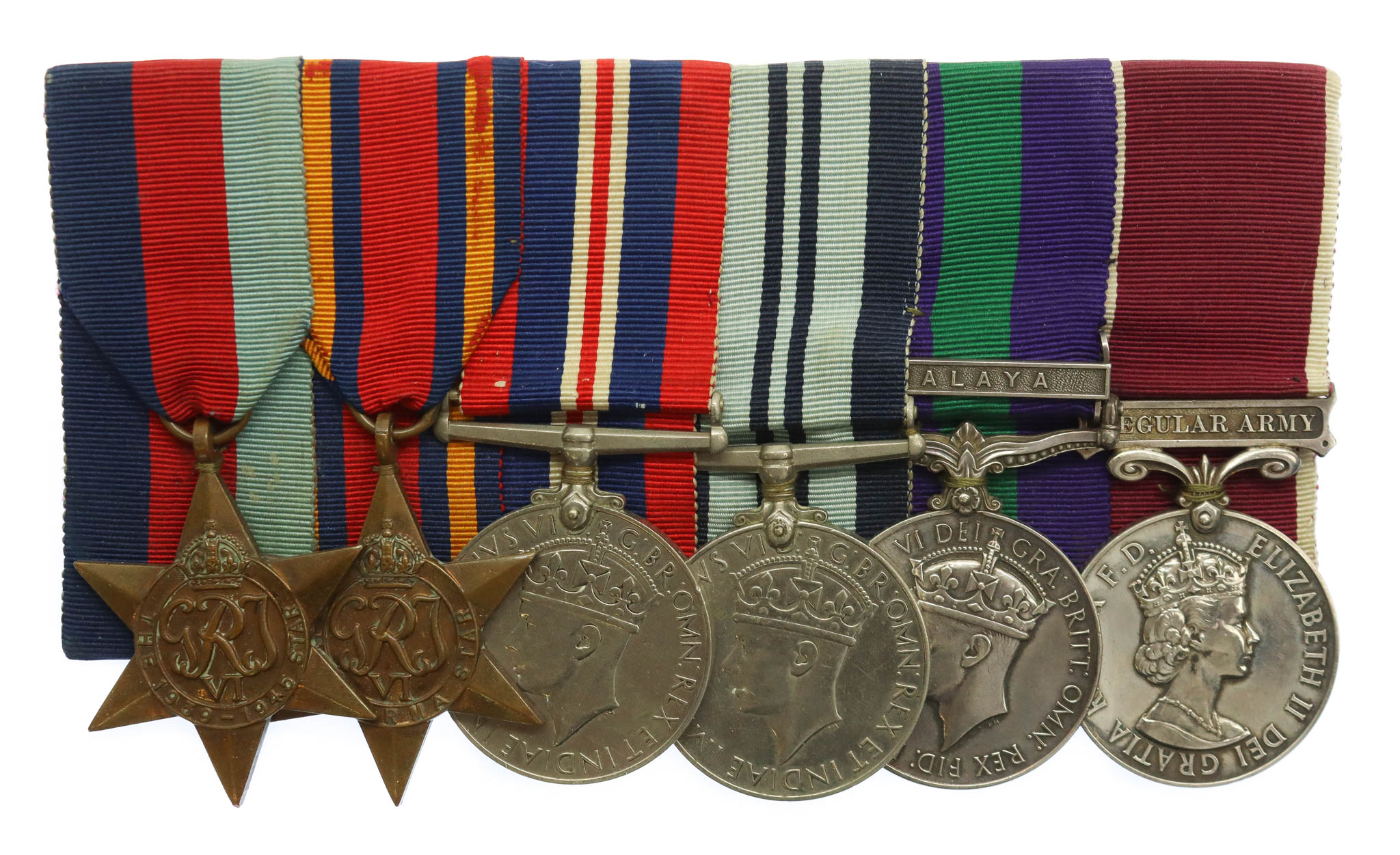 WW2, General Service Medal (Clasp - Malaya) and LS&GC Medal Group of Six - Capt. (Q.G.O.) Deolal Gurung, Gurkha Engineers