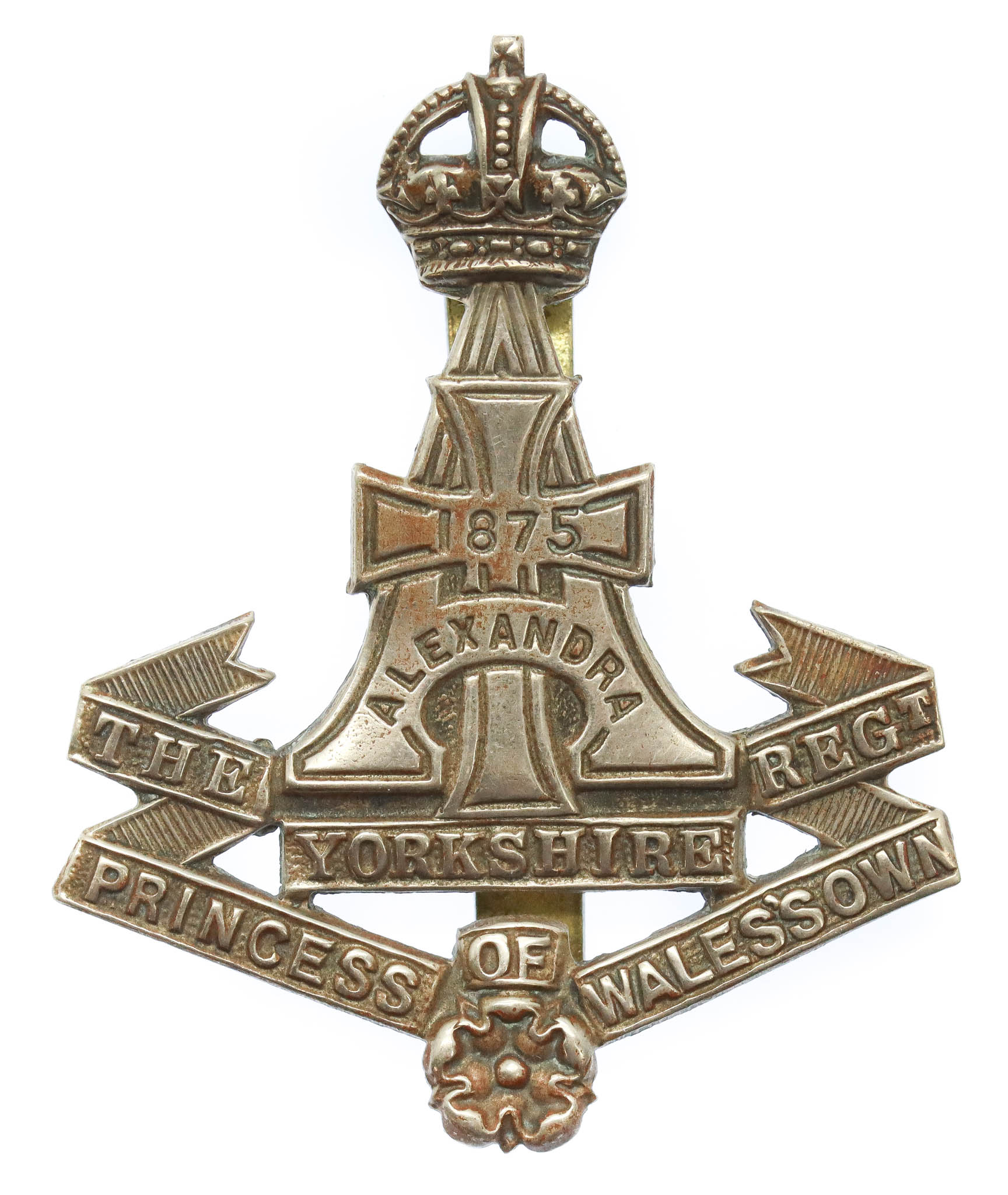 Yorkshire Regiment (Green Howards) Cap Badge - King's Crown