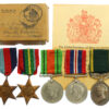 WW2 Japanese Prisoner of War Territorial Efficiency Medal Group of Five - Gnr. F. Donnelley, 122nd Field Regt, Royal Artillery