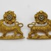 Pair of York & Lancaster Regiment Officer's Dress Collar Badges
