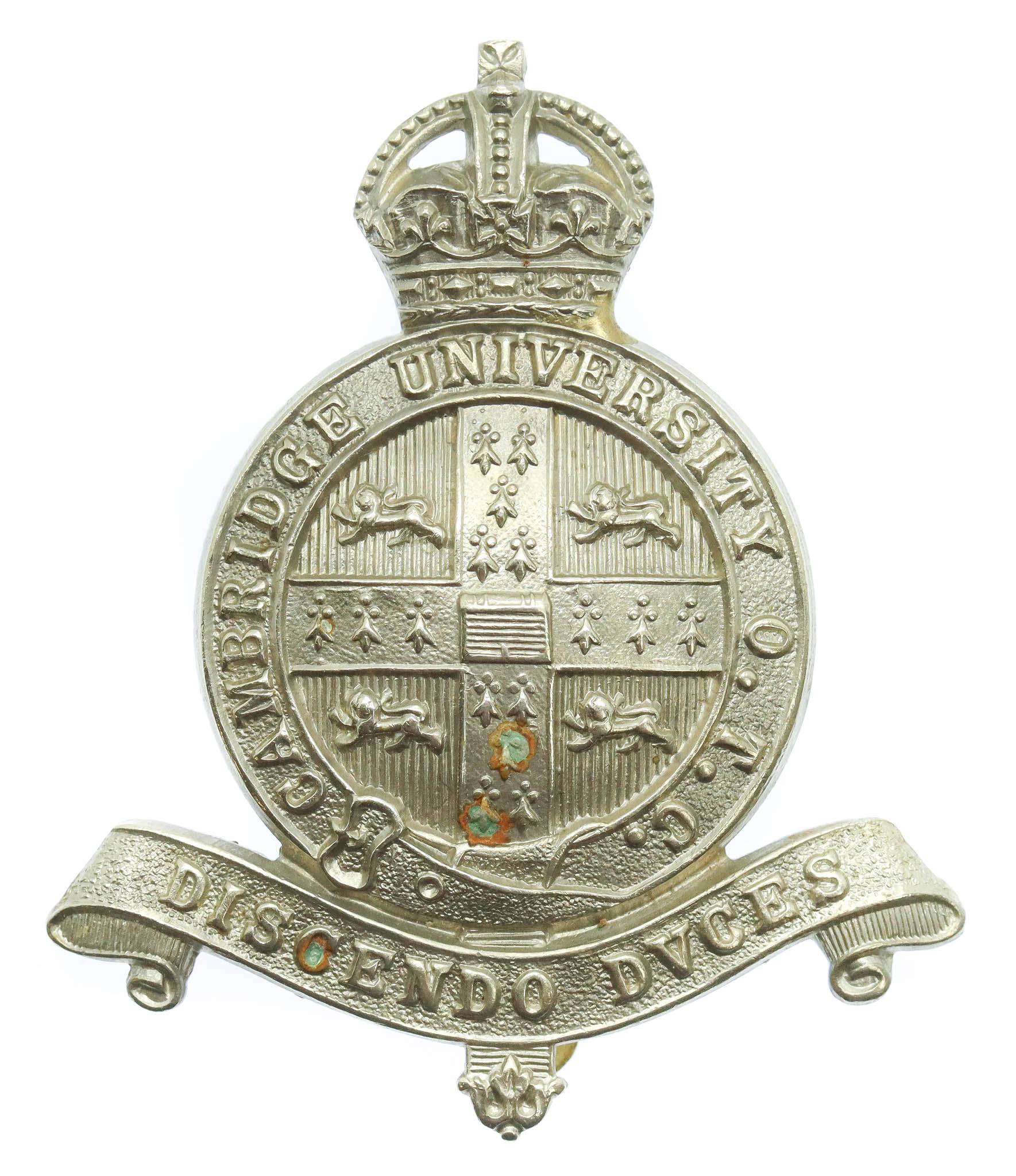Cambridge University O.T.C. Cap Badge - King's Crown