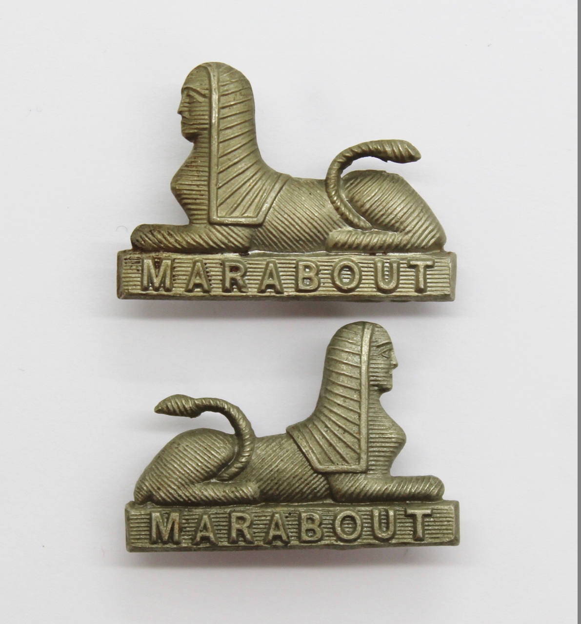 Pair of Dorsetshire Regiment Collar Badges