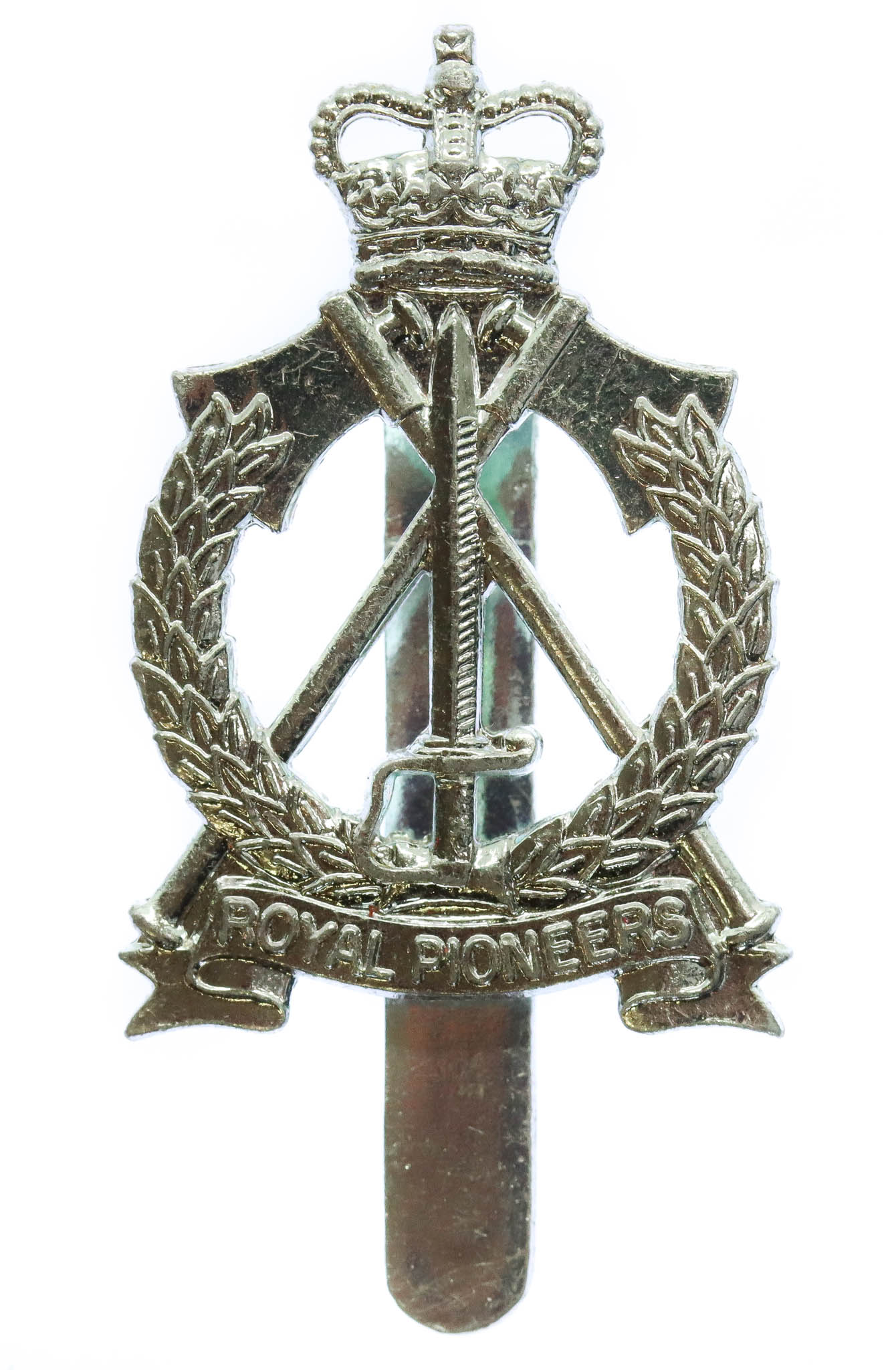 Royal Pioneer Corps Anodised (Staybrite) Cap Badge