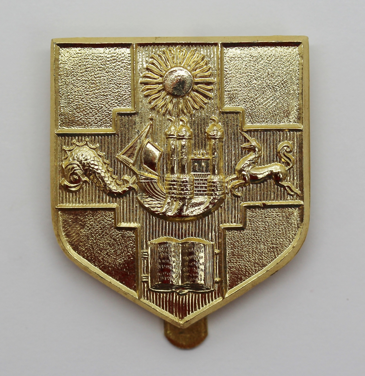 Bristol University O.T.C. Anodised (Staybrite) Cap Badge