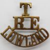 Royal Engineers Lowland Territorials (T/R.E./LOWLAND) Shoulder Title