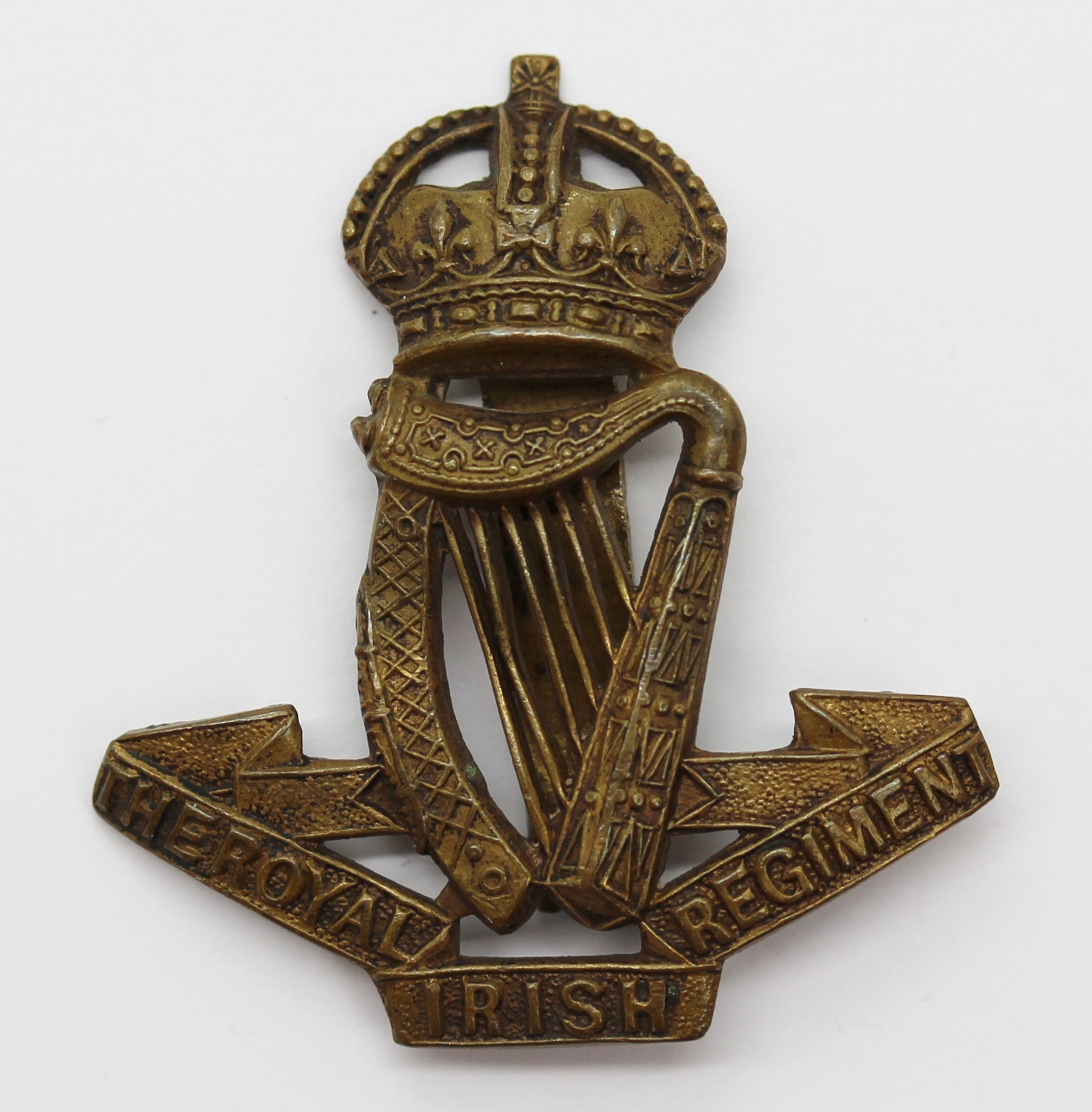Royal Irish Regiment Cap Badge - King's Crown