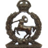 Royal Army Veterinary Corps (R.A.V.C.) Officer's Service Dress Cap Badge - King's Crown