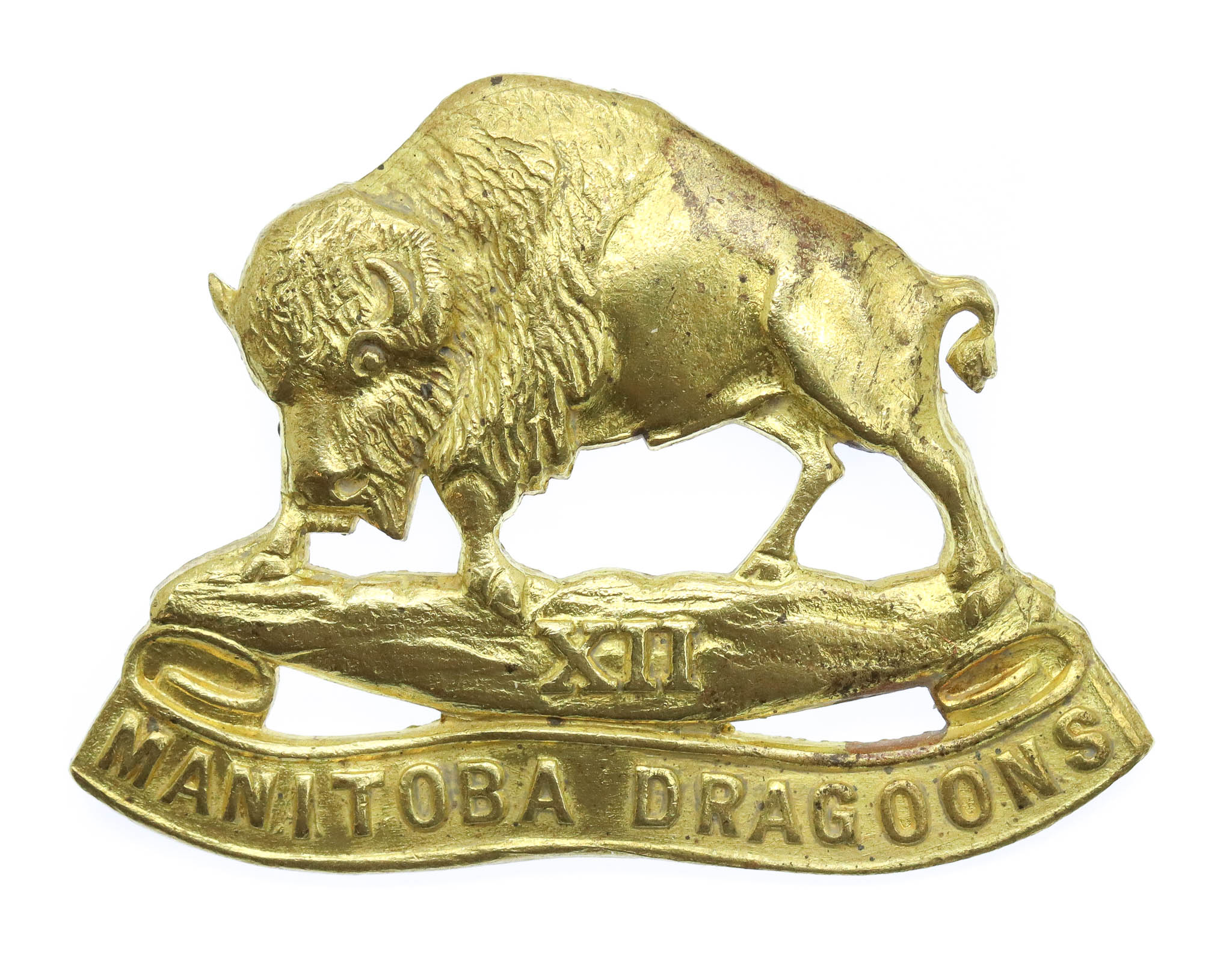 Canadian 12th Manitoba Dragoons Cap Badge