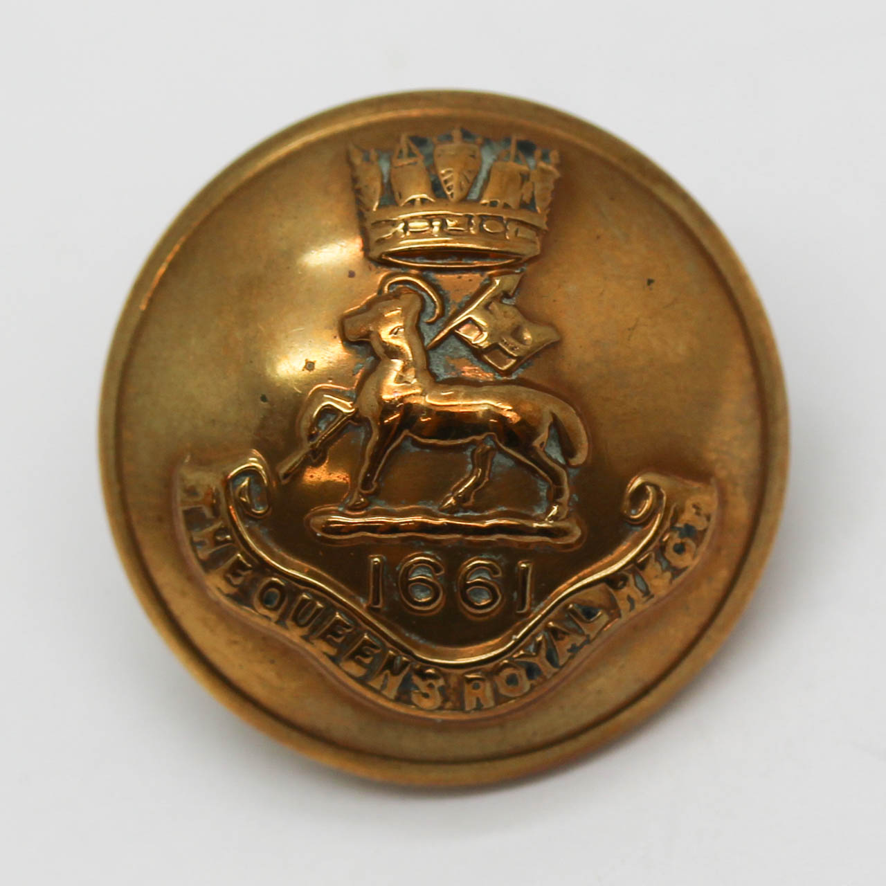 Queen's Royal (West Surrey) Regiment Officer's Button (Large)
