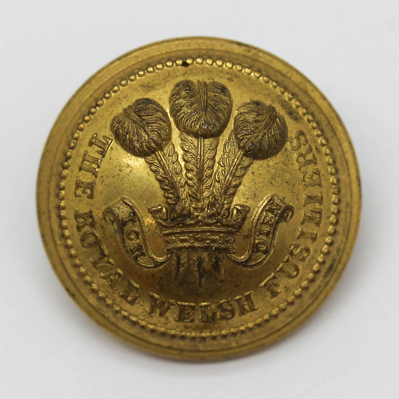 Royal Welsh Fusiliers Officer's Button (Large)