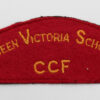 Queen Victoria School Combined Cadet Force (QUEEN VICTORIA SCHOOL / C.C.F.) Cloth Shoulder Title
