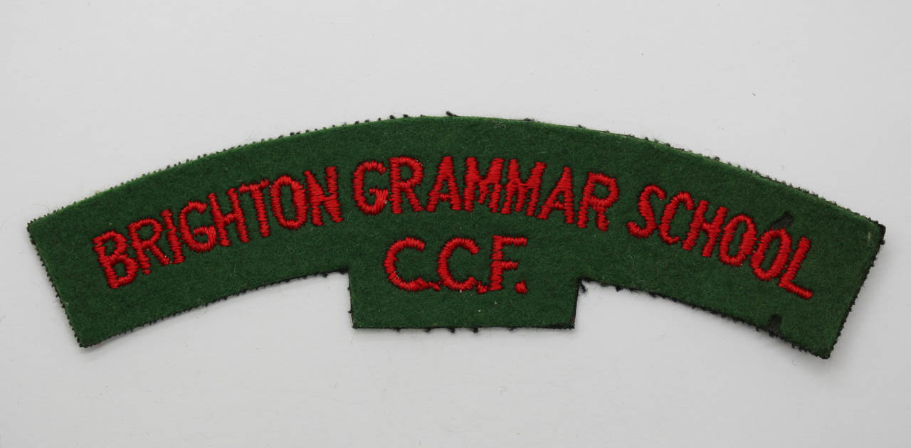 Brighton Grammar School Combined Cadet Force (BRIGHTON GRAMMAR SCHOOL / C.C.F.) Cloth Shoulder Title