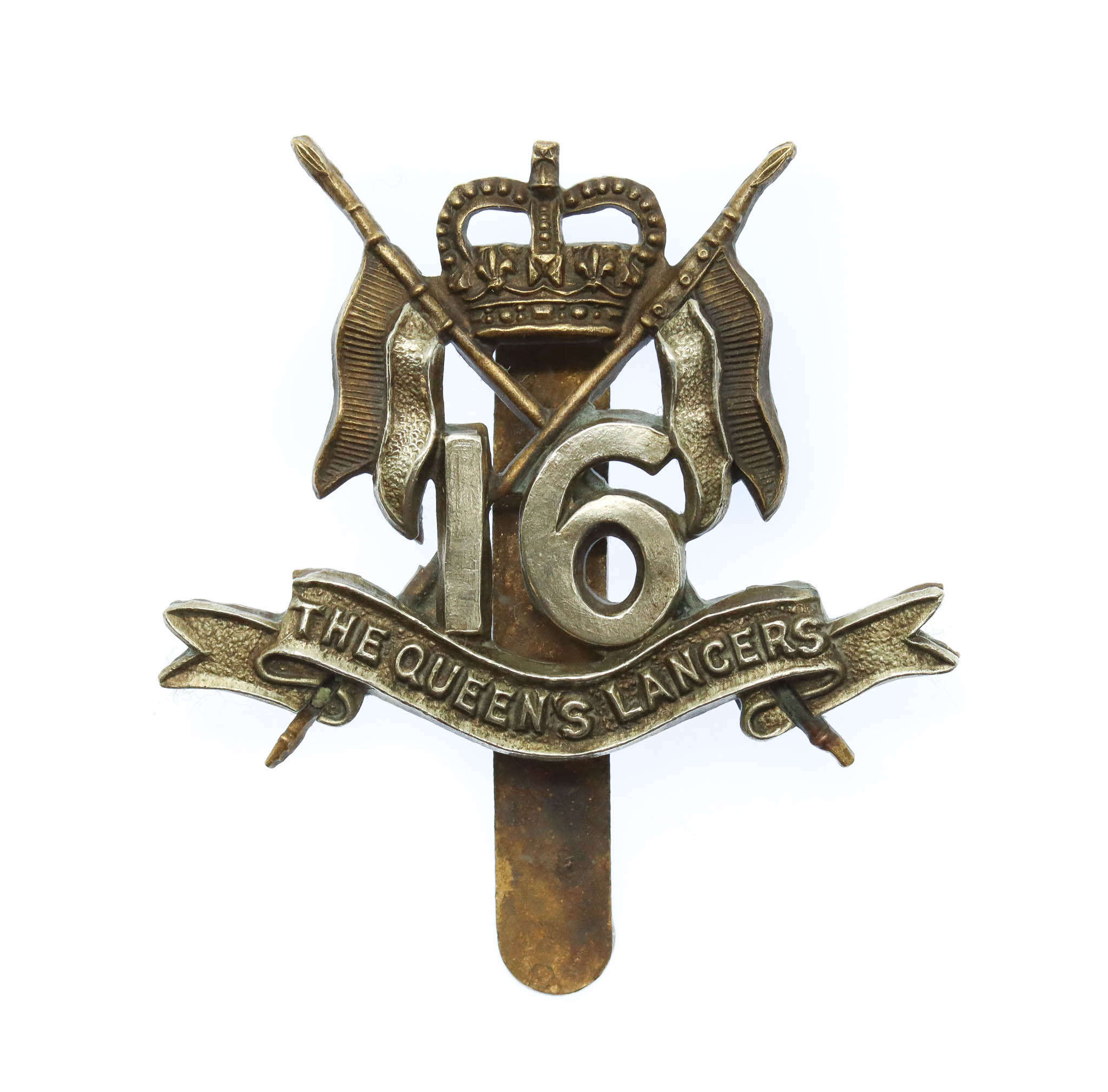 16th/5th Queen's Lancers Beret Badge - Queen's Crown