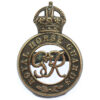 George VI Royal Horse Guards Officer's Service Dress Cap Badge